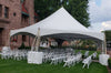 Image of 40' Hexagon Premium High Peak Frame Party Tent, White