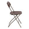 Image of Brown Plastic Folding Chairs