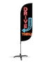 Image of Drive Thru Neon Feather Flag
