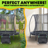 Image of 7ft Round Trampoline with Jumping Enclosure & Mat Ramp
