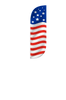 Image of American Flag Feather Flag