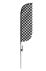 Image of Checkered Color Feather Flag