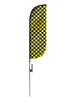 Image of Checkered Color Feather Flag
