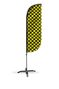 Image of Checkered Color Feather Flag