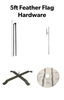 Image of 5ft Feather Flag Hardware
