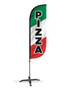 Image of Pizza Feather Flag