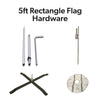 Image of 5ft Rectangle Flag Hardware
