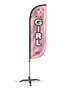Image of It's A Girl Feather Flag - 5ft