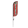 Image of Merry Xmas Feather Flag