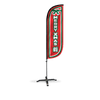 Image of Merry Xmas Feather Flag