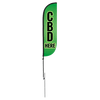 Image of CBD Here Feather Flag