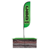 Image of CBD Here Feather Flag