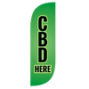 Image of CBD Here Feather Flag