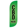 Image of CBD Here Feather Flag