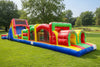 Image of Obstacle Course 3 Plus With Pool - IG5146 (84' Long with 16' water slide)