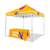 Image of 10x10 Custom Canopy Tent w/ Table Cover + Back & Side Walls