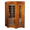 Image of Dynamic "Heming" 2 Person Corner Low EMF FAR IR Sauna (DYN-6225-02)