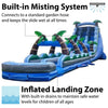 Image of Save on Commercial Tropical Marble Dual Lane Inflatable Water Slide & Splash and Ride Slide Combo with Blower