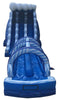 Image of Blue Marble Inflatable Water Slide and Curved Slip n' Slide Combo with Blowers