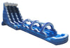 Image of Blue Marble Inflatable Water Slide and Curved Slip n' Slide Combo with Blowers