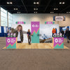 Image of 10x20 Trade Show Booth with Curved Media Wall