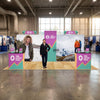 Image of 10x20 Trade Show Booth with Curved Media Wall