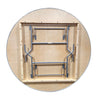 Image of 72" Round Wood Folding Table