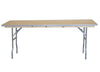 Image of 72" Rectangle Seminar Wood Folding Table