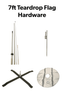 Image of 7ft Teardrop Flag Hardware
