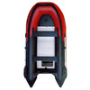 Image of 12.5 ft Red and Black Inflatable Boat with Aluminum Floor by Aleko
