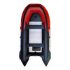 Image of Inflatable Boat with Aluminum Floor - 10.5 ft - Red and Black by Aleko