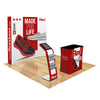 Image of Curved Pop Up Trade Show Display w/ Tablet & Media Stand