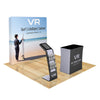 Image of Straight Pop Up Trade Show Display with Media Stand