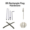 Image of 8ft Rectangle Flag Hardware