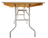 Image of 48" Rectangle Wood Folding Banquet Table
