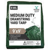 Image of 9' x 9' Green Yard Tarp