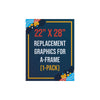 Image of A-Frame Sign - Replacement Graphics