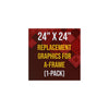 Image of A-Frame Sign - Replacement Graphics