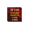 Image of A-Frame Sign - Replacement Graphics