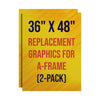 Image of A-Frame Sign - Replacement Graphics