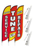 Image of Auto Repair Feather Flag - 3 Pack w/ Ground Spike Pole Set