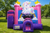Image of 5-in-1 Super Combo Dual Lane Unicorn Pool/ Stopper | Inflatable Bounce House Combo - CO2190-U