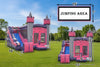 Image of 5x Jump & Splash Diamond Castle Commercial Inflatable Bounce House Combo - CO2329