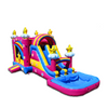 Image of CWS-240D Pink Large Pool Combo Water Slide Double Line