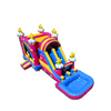 Image of CWS-240D Pink Large Pool Combo Water Slide Double Line