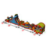 Image of 92'L Carnival Obstacle Course with Removable Pool