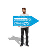 Image of Custom Arrow Spinner Sign