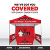 Image of Custom Canopy Tent with Full Back Wall, Half Side Walls & Table Cover