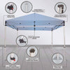 Image of Custom Canopy Tent with Full Back Wall, Half Side Walls & Table Cover