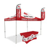 Image of Custom Canopy Tent with Feather Flags & Table Cover